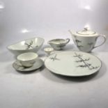 Extensive Noritake table service, bamboo design.