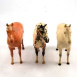 Beswick Appaloosa Stallion, palomino and dappled horses.