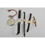 Jaeger-LeCoultre Military Issue pocket watch, Smiths Astral National 15 wristwatch and three others