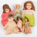 Heubach Koppelsdorf bisque head baby doll and others.