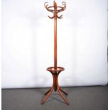 A bentwood hat stand.