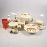 Aynsley 'Cottage Garden' tea/dinner service, six place settings.