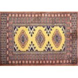 Small Bokhara rug,, and two small Hamadan rugs