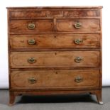 Victorian mahogany chest of drawers,