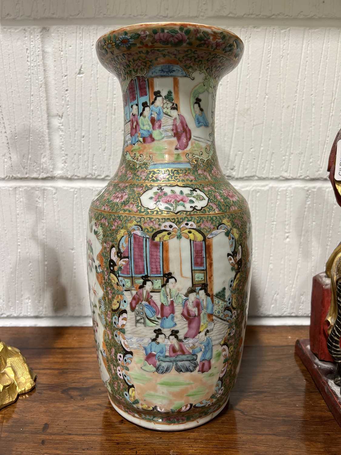 Cantonese famille rose vase, - Bild 3 aus 11