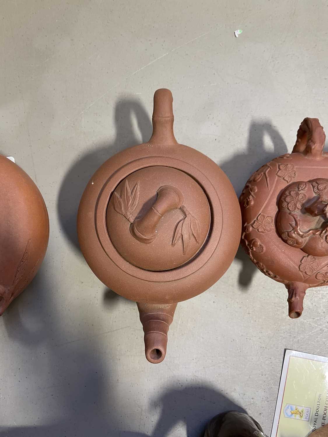 Five Chinese redware teapots, - Image 14 of 39