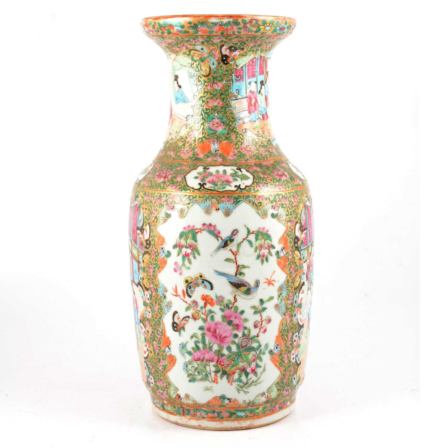 Cantonese famille rose vase,