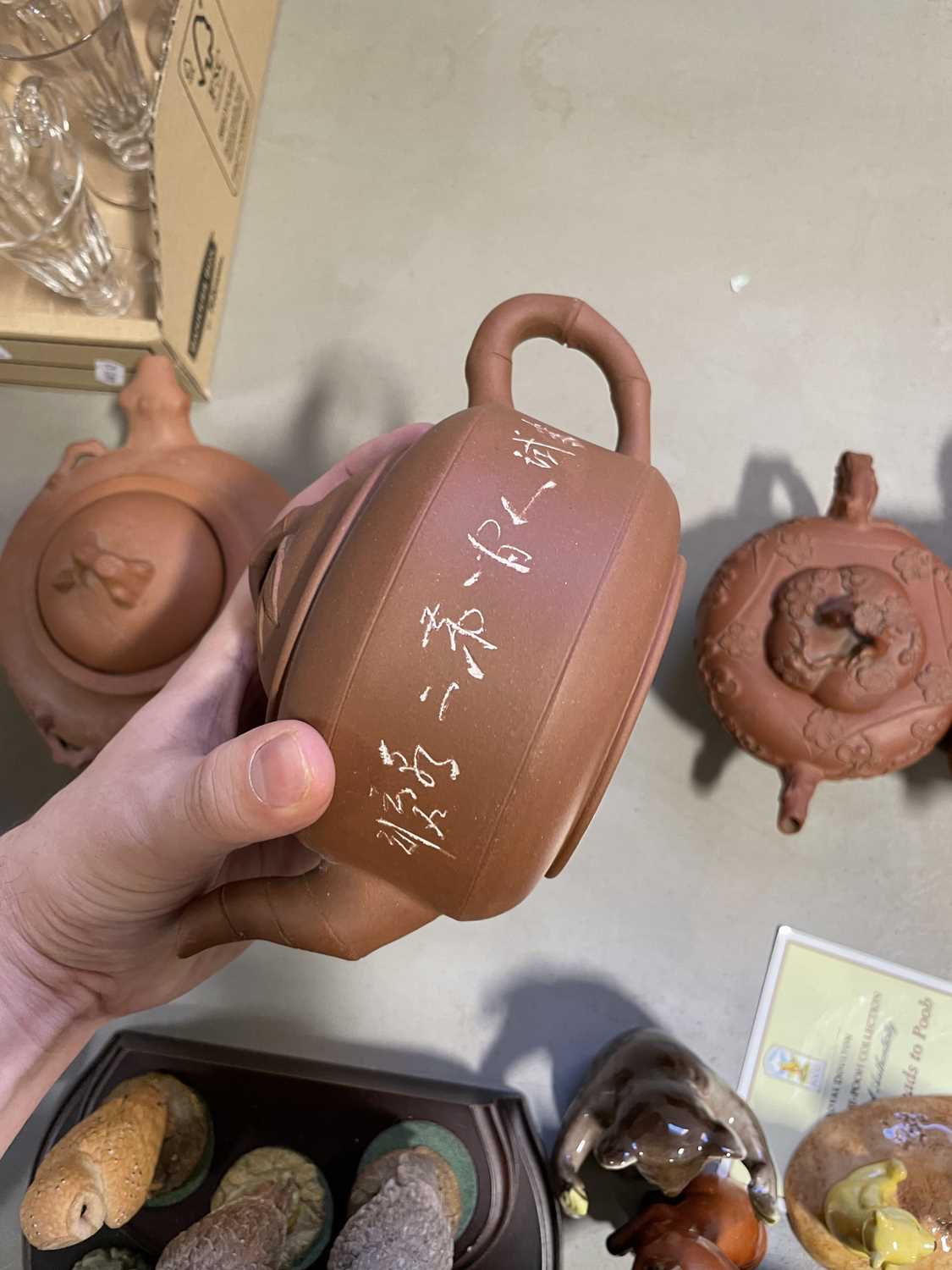 Five Chinese redware teapots, - Image 2 of 39