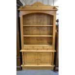 Reproduction pine side cabinet,