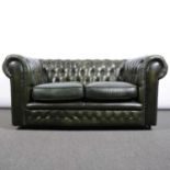 Leather Chesterfield sofa,