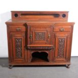 Edwardian oak sideboard,