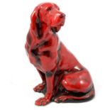Royal Doulton Flambe 'Seated Bloodhound' HN176.