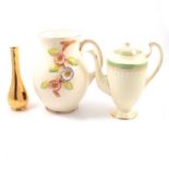 Royal Albert 'Gossamer' and Grosvenor China part coffee sets, and other decorative ceramics.