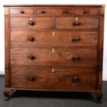 Victorian mahogany chest of drawers,