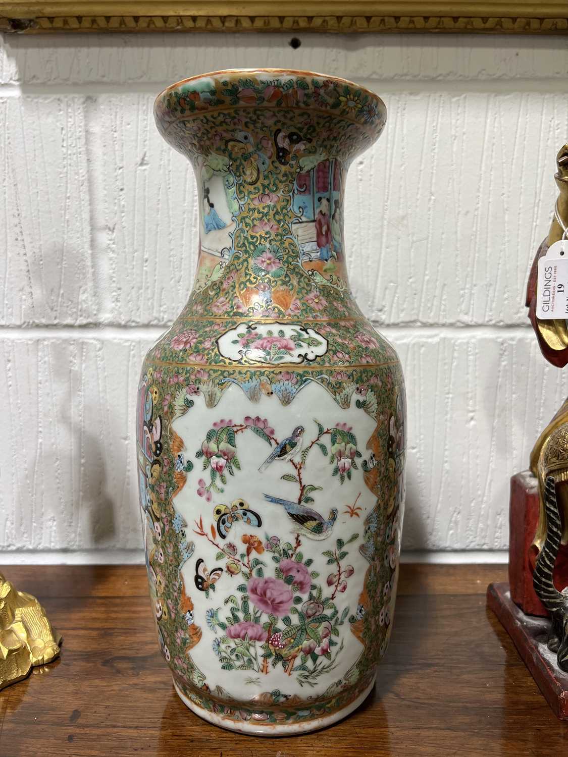 Cantonese famille rose vase, - Bild 6 aus 11