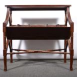 Reproduction mahogany bookrack,