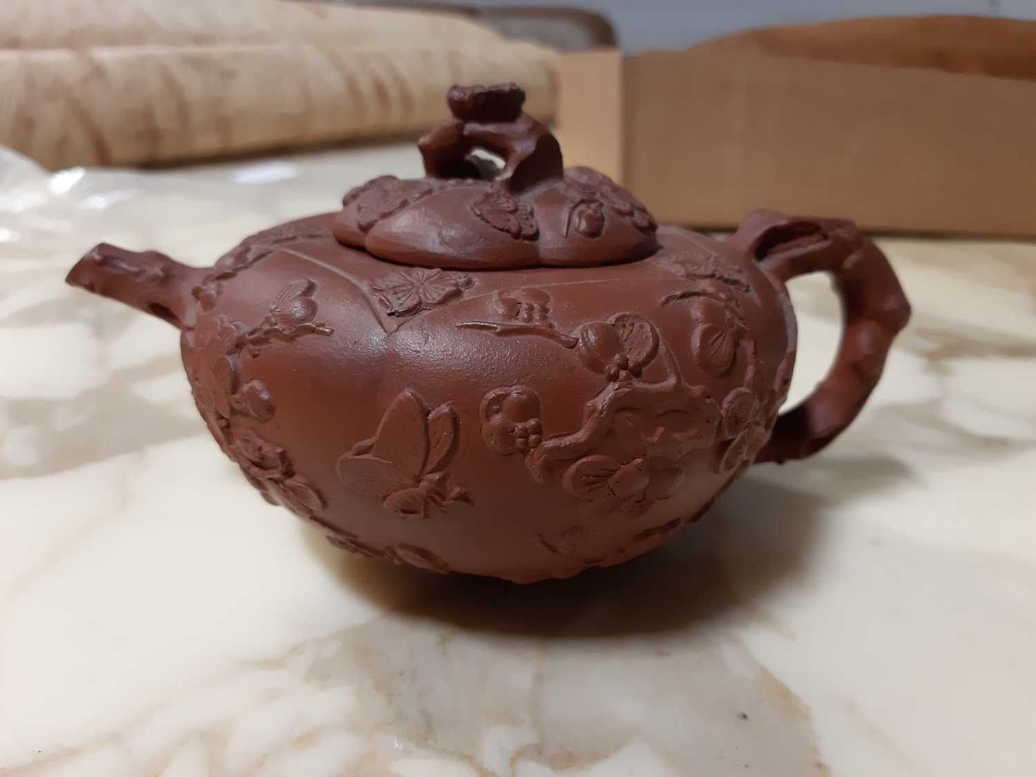 Five Chinese redware teapots, - Image 28 of 39