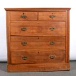 Victorian satin walnut chest of drawers