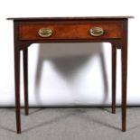 George III oak side table,