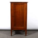 Oak music cabinet,