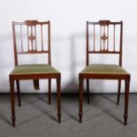 Pair of Edwardian chairs,