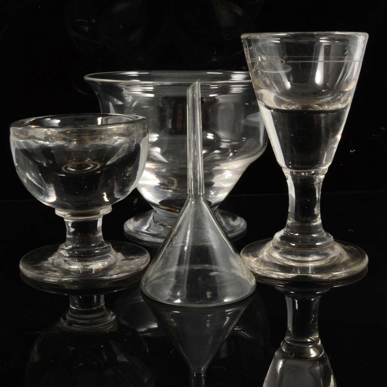 Masonic Toastmaster's glass and other glassware,