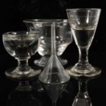 Masonic Toastmaster's glass and other glassware,