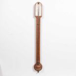 Oak stick barometer,