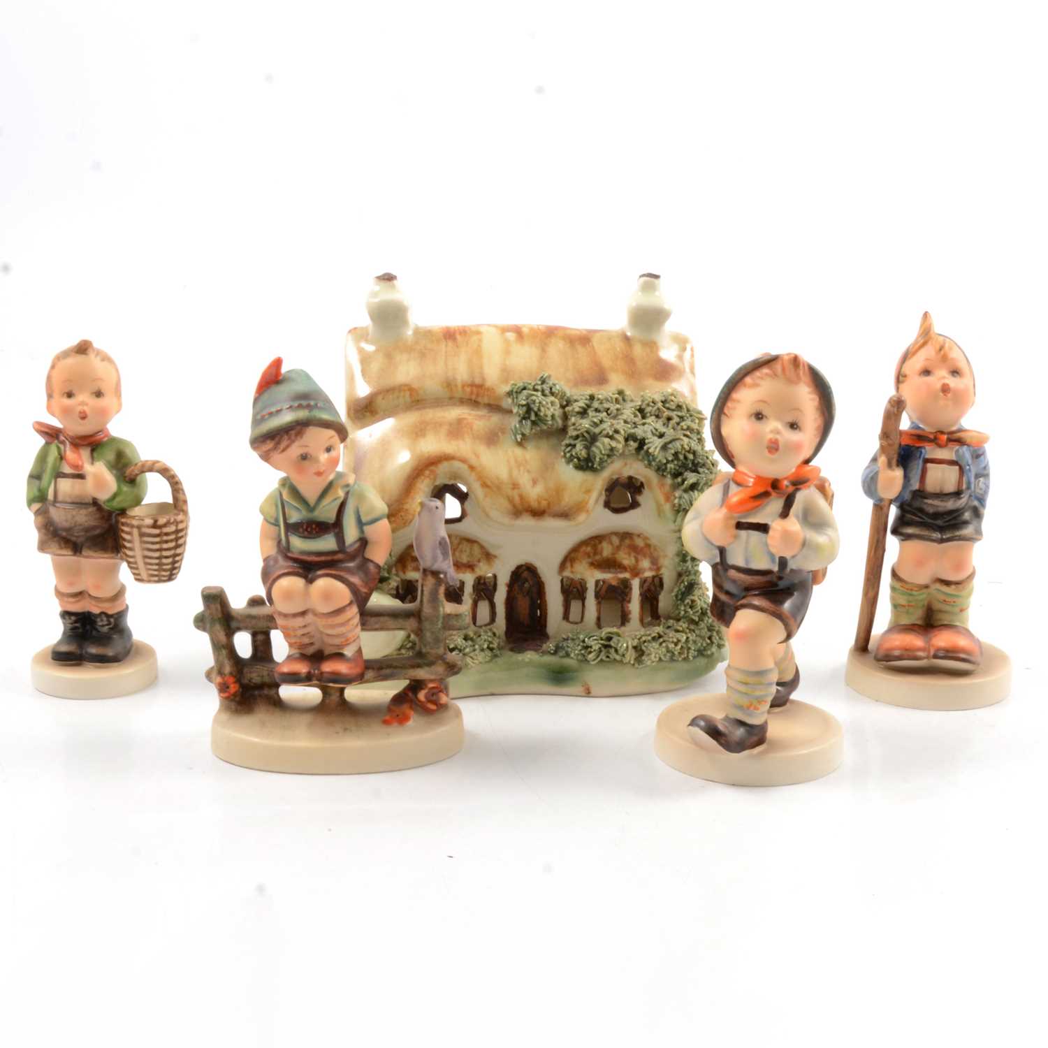 Collection of Hummel pottery figures,