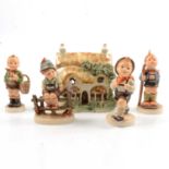 Collection of Hummel pottery figures,