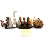 Lomonosov, Beswick and Doulton animal figures.