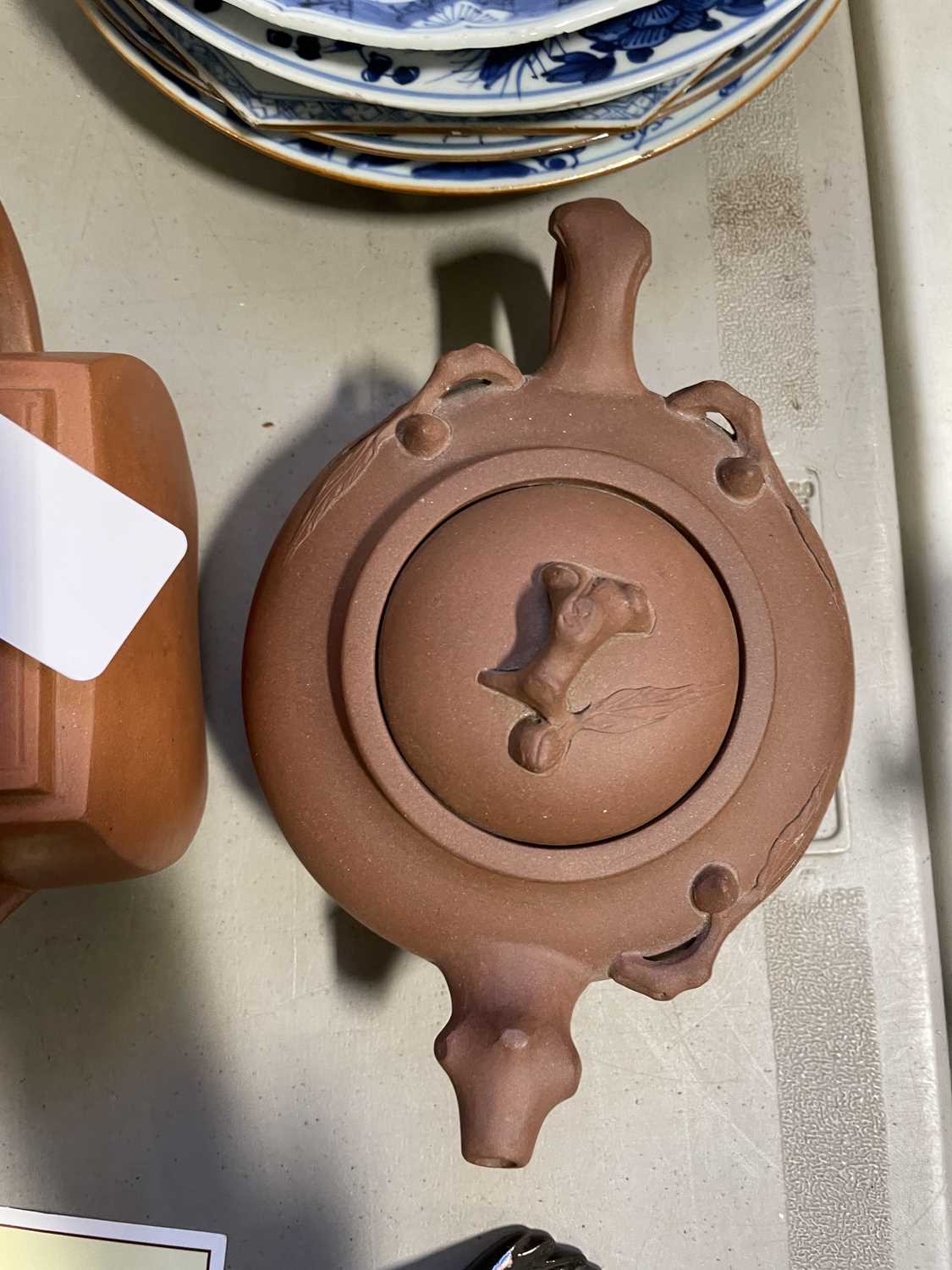 Five Chinese redware teapots, - Image 12 of 39