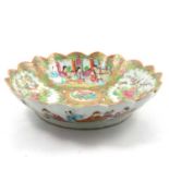 Cantonese famille rose shallow bowl,