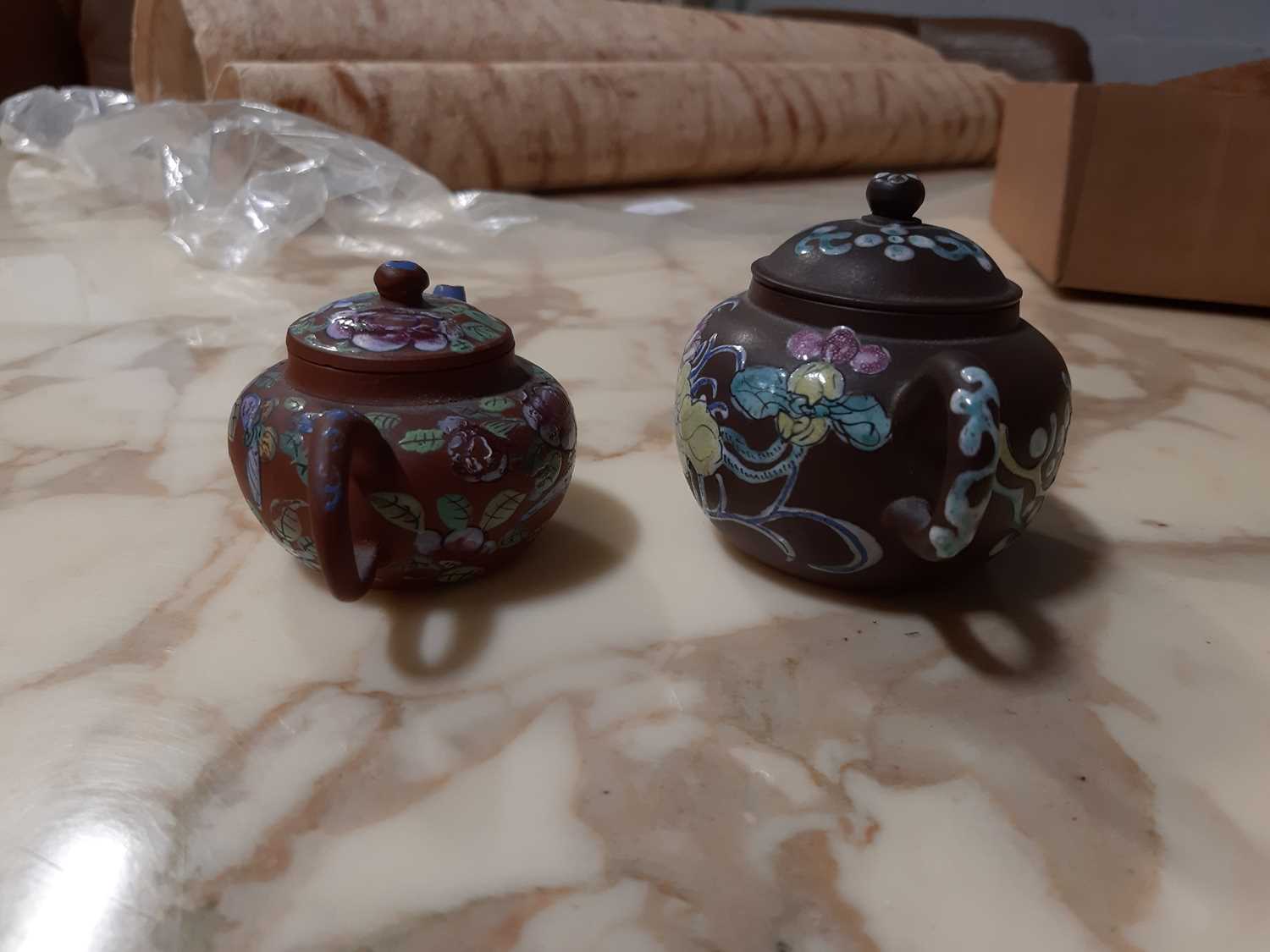 Chinese redware teapots and a jug, - Bild 18 aus 28