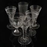 George III style wine glass and other wines,