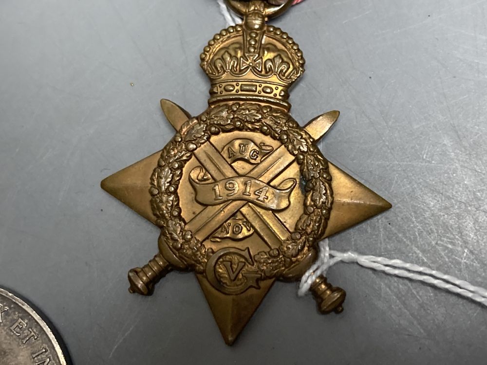 A WWI trio (Mons star) and death plaque to Lieutenant R M Stephens, Royal West Kent regiment - Image 2 of 5