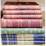 Books: Manchester Old and New, in three cloth and gilt volumes and five related books