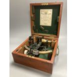 A cased "Husun" sextant by Henry Hughes & Son Ltd, no 44889, test certificate dated Nov. '44