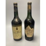 Two bottles of Chateau Talbot, 1953 and 1965