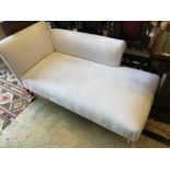 A Victorian style chaise longue, length 170cm, depth 80cm, height 76cm