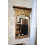 A gilt gesso wall mirror, 53 x 83cm
