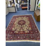 A Meshed carpet, 340 x 2405cm