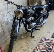 An Excelsior Consort model F4 motorbike with Villiers 98cc two stroke engine, sold with origianl