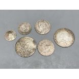 Great Britain, 17th/18th century silver coins, Charles II undated twopence, F and threepence 1683,