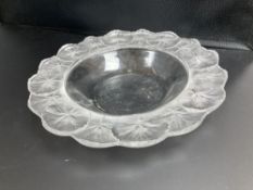 A Lalique glass dish, post war, 27.5cmCONDITION: Andrew Rudebeck collection.