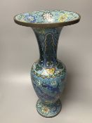 A Chinese cloisonne enamel archaistic vase, late 19th century, 41cm