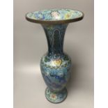 A Chinese cloisonne enamel archaistic vase, late 19th century, 41cm