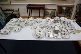 A Royal Worcester Evesham pattern dinner, tea and coffee service