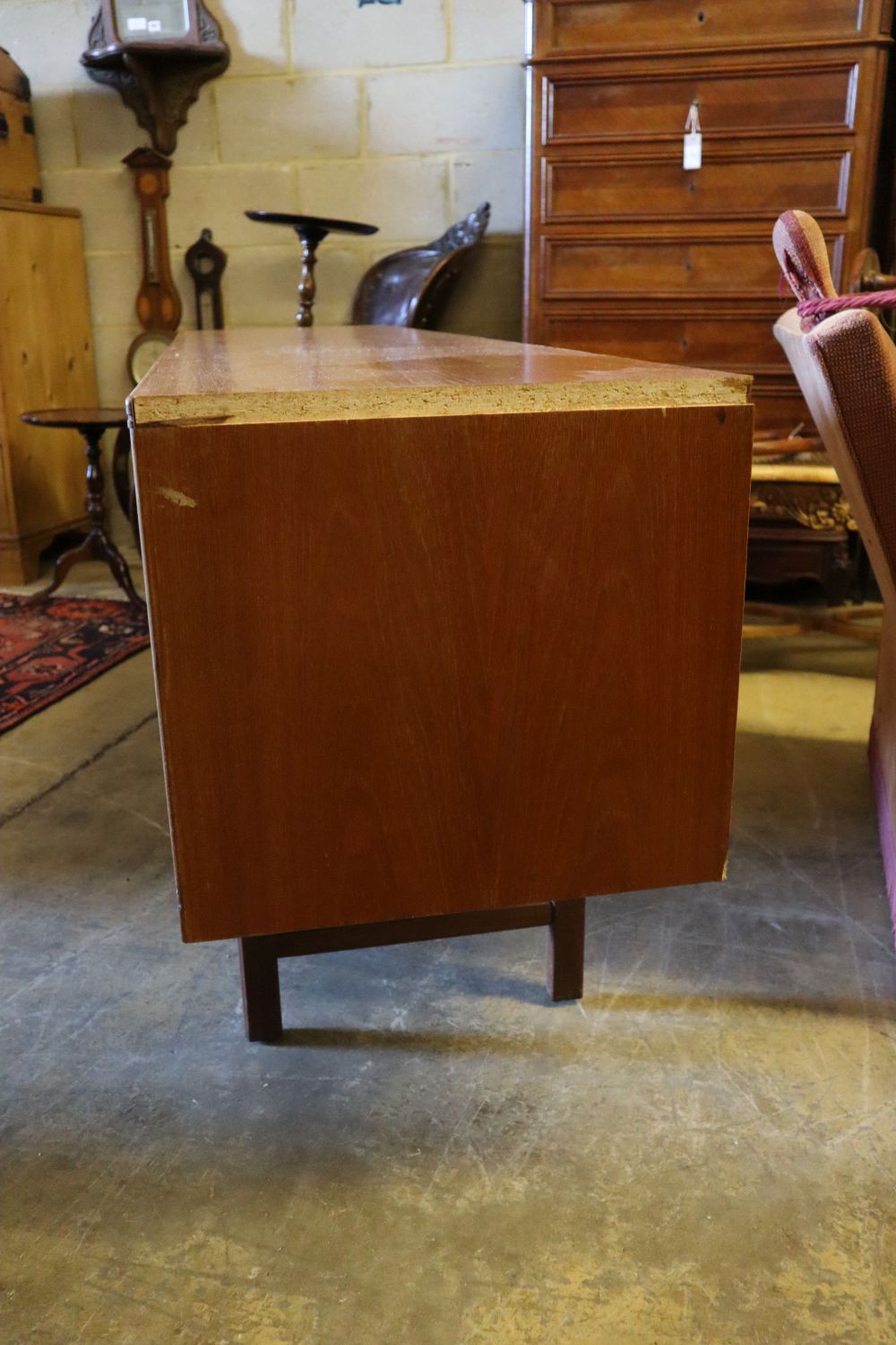 An Alfred Cox teak sideboard, Danish design, width 183cm, depth 43cm, height 72cm - Image 3 of 3