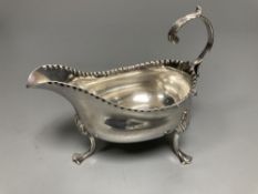 A George III silver sauceboat, Charles Hougham, London, 1781, height 9.5cm, 104 grams.CONDITION: